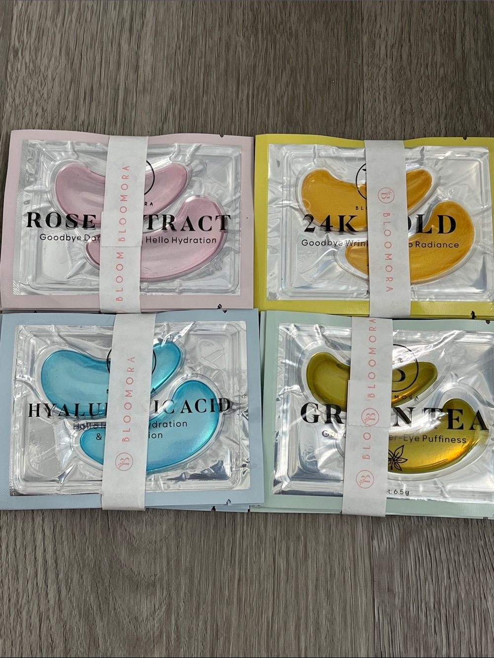 Bloomora under eye patches eye masks bundle